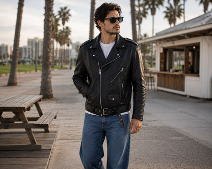 Vex Leather Biker Jacket