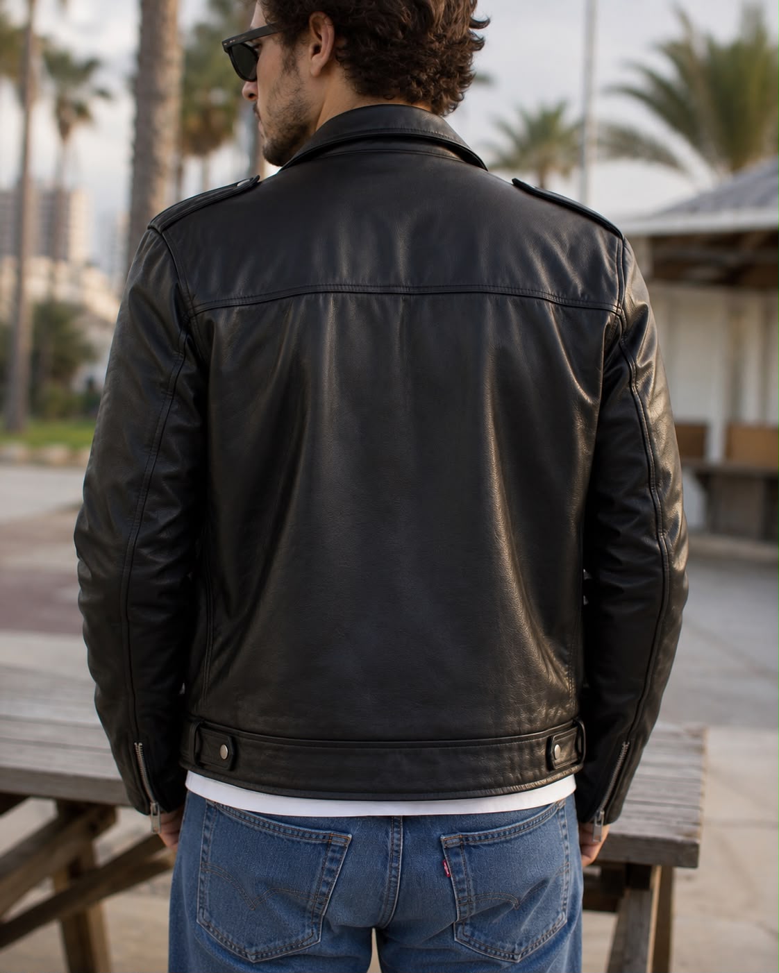 Vex Leather Biker Jacket