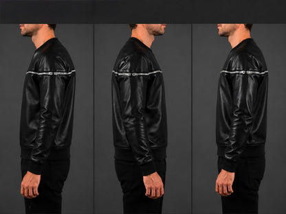 AXIOM LEATHER SWEATSHIRT