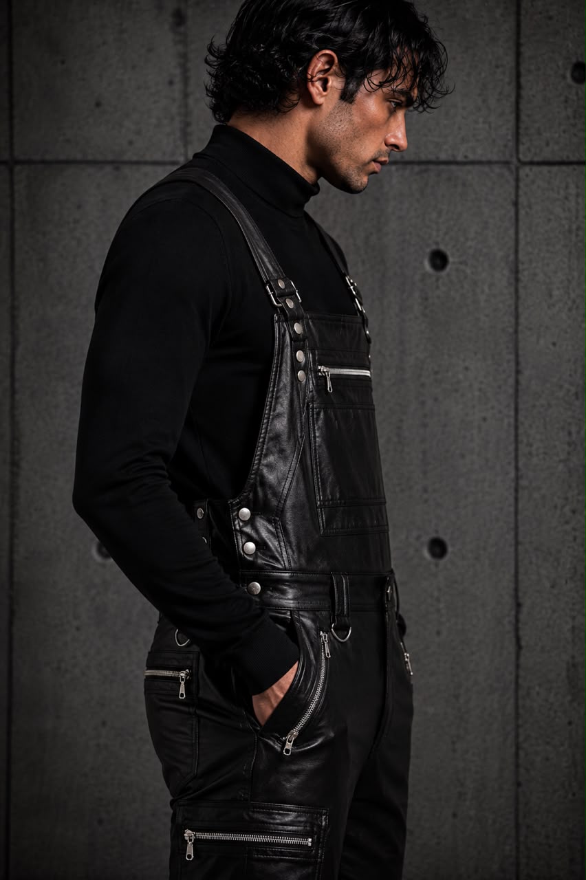 VEXED — Leather Bib Overall