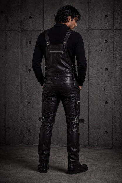 VEXED — Leather Bib Overall