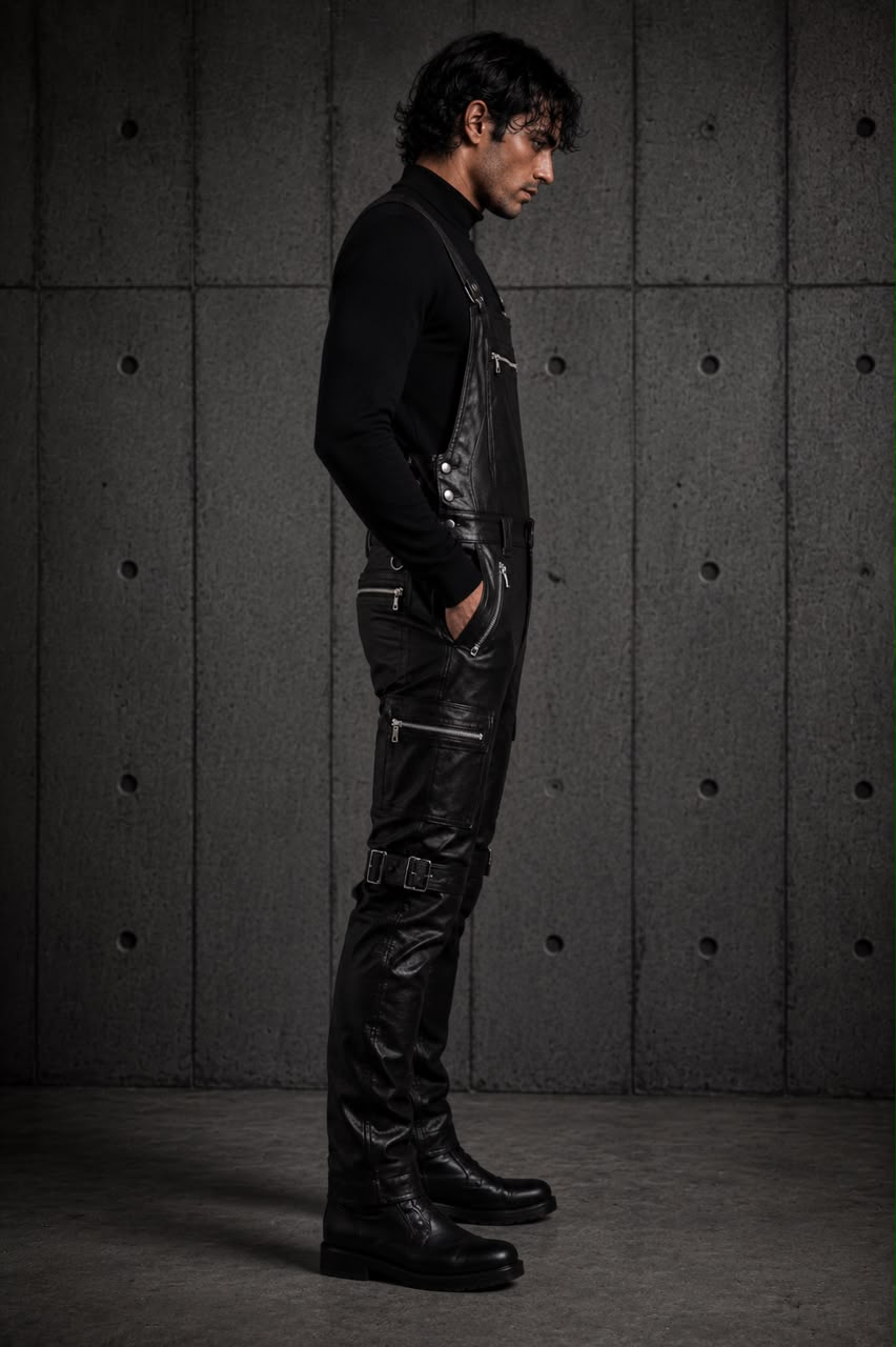 VEXED — Leather Bib Overall