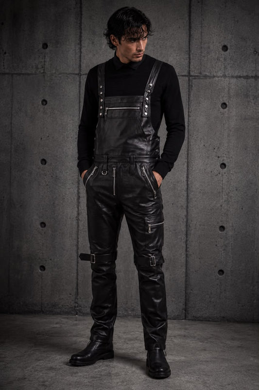 VEXED — Leather Bib Overall